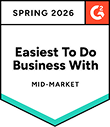 G2 Easiest To Do Business With 2026 G2 Easiest To Do Business With 2026