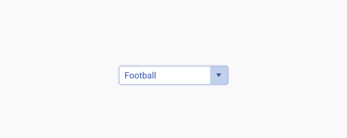 Do not use a Telerik and Kendo UI ComboBox with no label to avoid user frustration. A Telerik and Kendo UI ComboBox without a label supposedly introducing a list of sports.