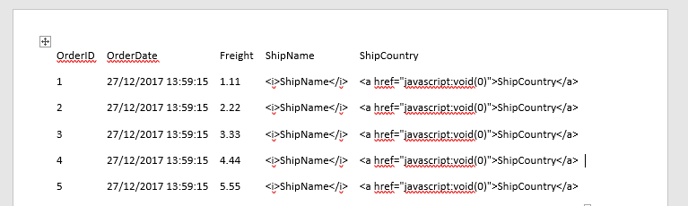 Rendered data in .docx Rendered data in .docx