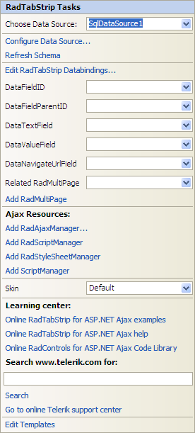 Smart Tag of Bound TabStrip