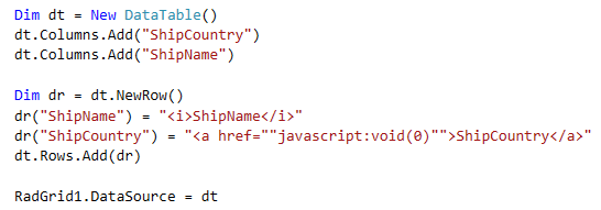 Data containing HTML tags Data containing HTML tags