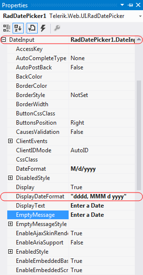 Setting EmptyMessage