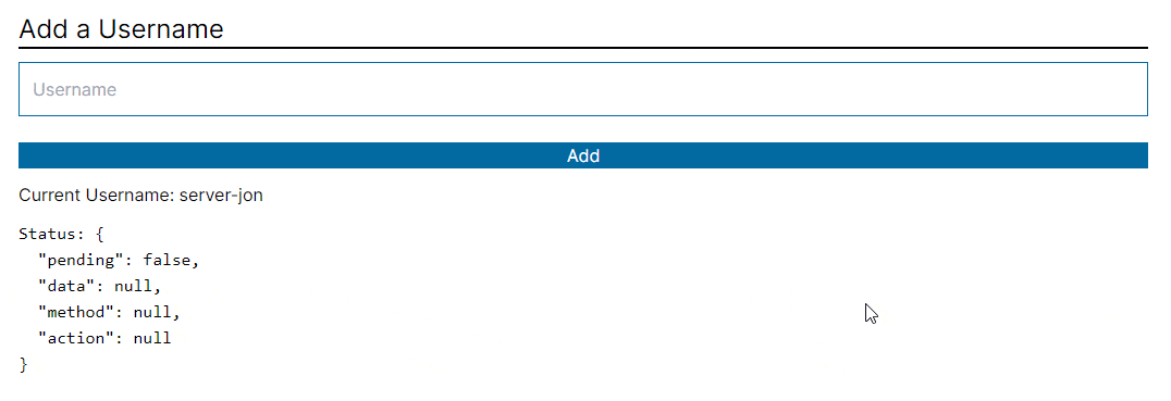 Adding username jon update the current username from server-jon to client-jon